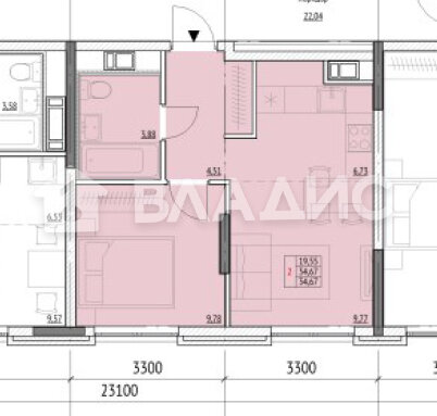 34,7 м², 2-комнатная квартира 8 500 000 ₽ - изображение 19