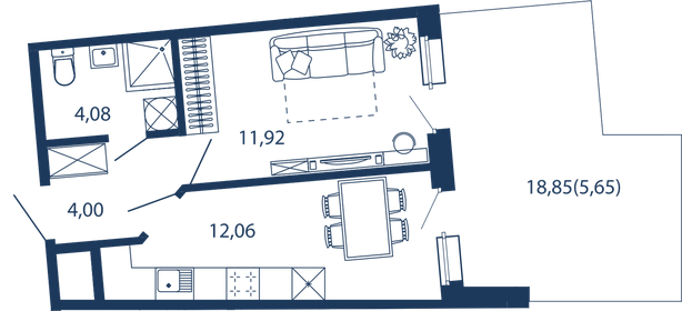 62,1 м², 2-комнатная квартира 11 300 000 ₽ - изображение 110