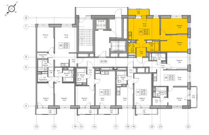 53,9 м², 2-комнатная квартира 9 316 256 ₽ - изображение 79