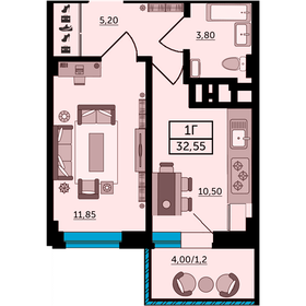 52,4 м², 1-комнатная квартира 7 800 000 ₽ - изображение 107