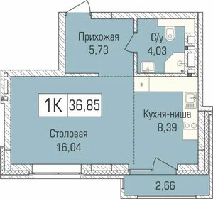 34,9 м², 1-комнатная квартира 4 877 280 ₽ - изображение 26