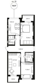 114,8 м², 3-комнатная квартира 12 910 500 ₽ - изображение 36