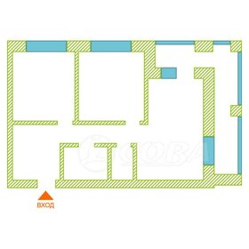 Квартира 58,7 м², 2-комнатная - изображение 1