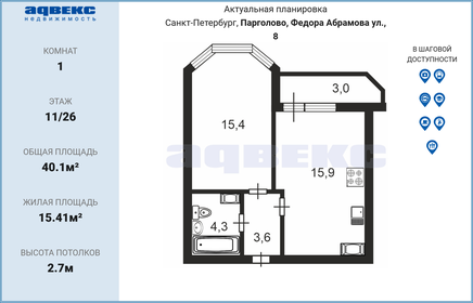 Купить квартиру с балконом и с отделкой в Ленинградской области - изображение 7