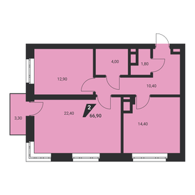 81 м², 2-комнатная квартира 11 000 000 ₽ - изображение 80