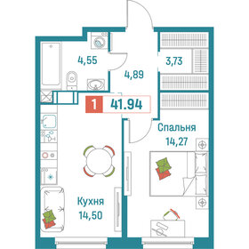 42,2 м², 1-комнатная квартира 7 467 630 ₽ - изображение 9
