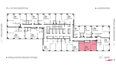 53,8 м², 2-комнатная квартира 17 602 176 ₽ - изображение 20