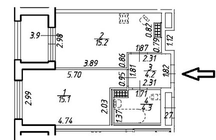 Квартира 38,8 м², 1-комнатная - изображение 1