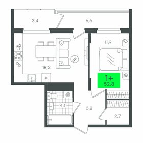 43,9 м², 1-комнатная квартира 5 640 000 ₽ - изображение 8