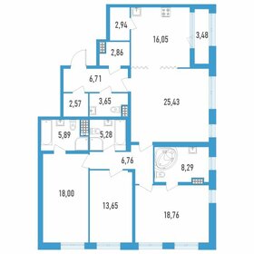 139,3 м², 4-комнатная квартира 36 917 152 ₽ - изображение 13