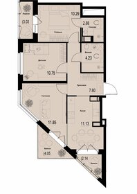 Квартира 62,7 м², 3-комнатная - изображение 1