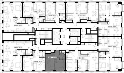 32,8 м², 1-комнатная квартира 14 642 018 ₽ - изображение 58