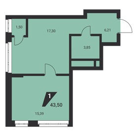 44,2 м², 2-комнатная квартира 4 700 000 ₽ - изображение 83