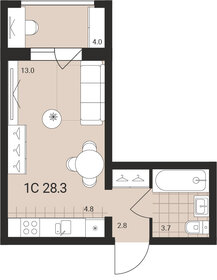 28,3 м², 1-комнатная квартира 3 020 000 ₽ - изображение 39