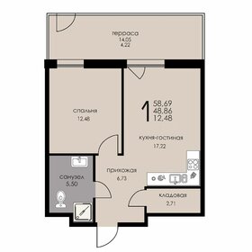 48,9 м², 2-комнатные апартаменты 18 074 500 ₽ - изображение 30