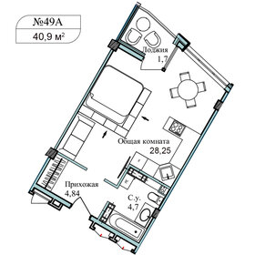 57,3 м², апартаменты-студия 10 314 000 ₽ - изображение 10