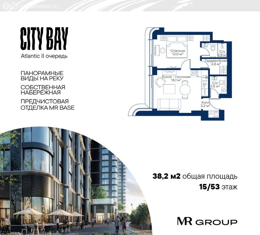 Варианты планировок ЖК City Bay - планировка 8