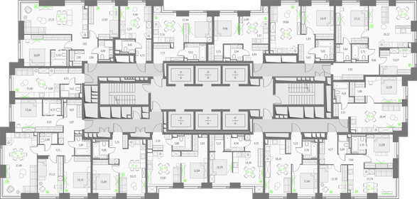 73,3 м², 2-комнатная квартира 36 877 152 ₽ - изображение 14