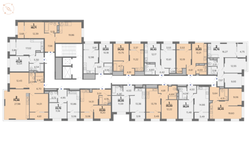 43,7 м², 2-комнатная квартира 5 690 000 ₽ - изображение 91