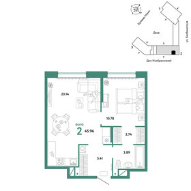 46,4 м², 2-комнатная квартира 6 705 000 ₽ - изображение 37