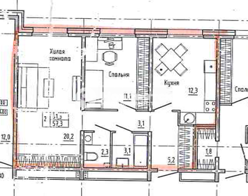 58,4 м², 3-комнатная квартира 5 600 000 ₽ - изображение 46