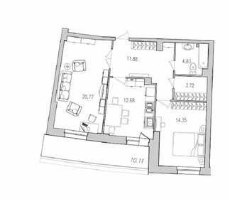 77,7 м², 2-комнатная квартира 14 557 000 ₽ - изображение 77