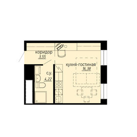 26,6 м², квартира-студия 7 400 000 ₽ - изображение 77