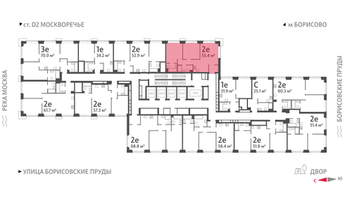 54,5 м², 2-комнатная квартира 20 977 160 ₽ - изображение 43
