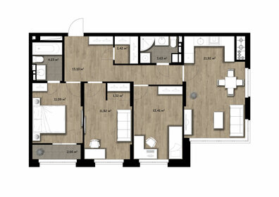 86,2 м², 3-комнатная квартира 11 499 000 ₽ - изображение 95