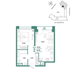 31,1 м², 2-комнатная квартира 3 800 000 ₽ - изображение 78