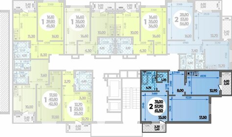 73,9 м², 2-комнатная квартира 11 400 000 ₽ - изображение 37