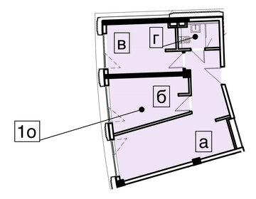 Квартира 48,6 м², 2-комнатные - изображение 1