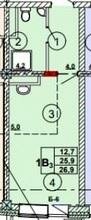 29,7 м², 1-комнатная квартира 3 500 000 ₽ - изображение 97