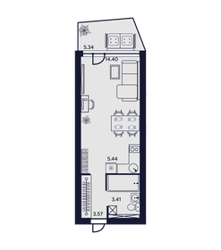 32,8 м², 1-комнатные апартаменты 9 540 020 ₽ - изображение 10