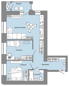 71 м², 3-комнатная квартира 6 669 360 ₽ - изображение 12
