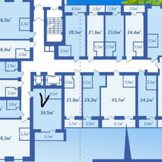 Квартира 34,5 м², студия - изображение 1