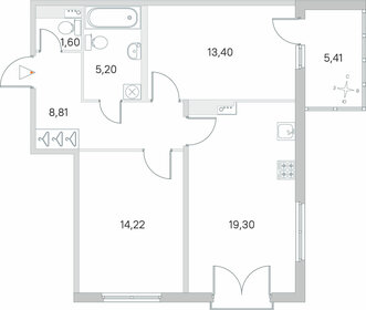 66 м², 2-комнатная квартира 13 800 000 ₽ - изображение 87