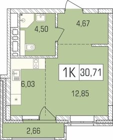 31,6 м², квартира-студия 4 000 000 ₽ - изображение 64