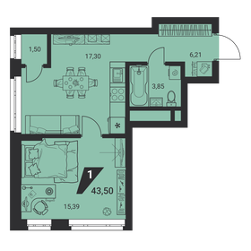 44,2 м², 2-комнатная квартира 4 700 000 ₽ - изображение 82