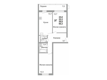 47,8 м², 2-комнатная квартира 4 350 000 ₽ - изображение 75