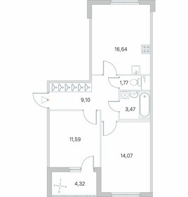 Квартира 58,8 м², 2-комнатная - изображение 1