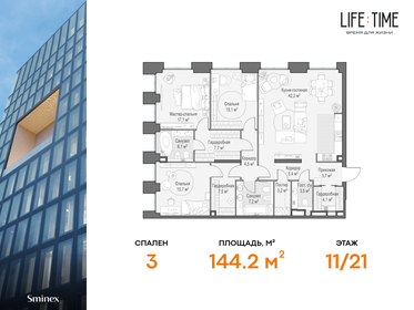 148,5 м², 4-комнатная квартира 131 720 000 ₽ - изображение 30