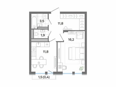 17,3 м², апартаменты-студия 2 572 078 ₽ - изображение 90