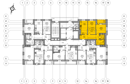 53,4 м², 2-комнатная квартира 11 089 404 ₽ - изображение 34