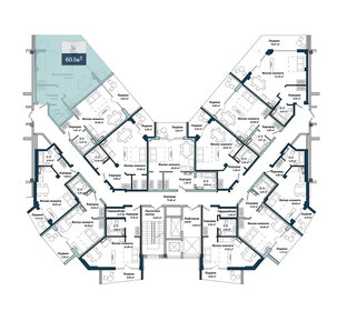 95 м², 4-комнатная квартира 12 600 000 ₽ - изображение 101