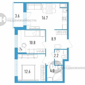 Квартира 57 м², 2-комнатная - изображение 1