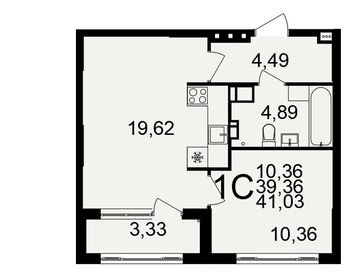 42,3 м², 1-комнатная квартира 5 400 000 ₽ - изображение 86