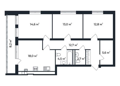 88 м², 3-комнатная квартира 11 834 650 ₽ - изображение 17