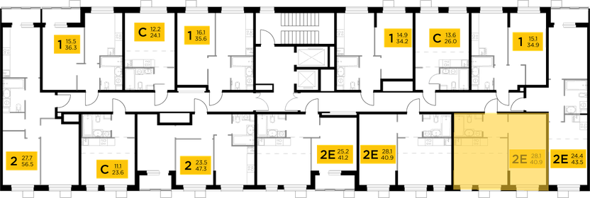 53 м², 2-комнатная квартира 7 600 000 ₽ - изображение 131