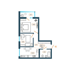 43 м², 2-комнатная квартира 5 299 998 ₽ - изображение 6